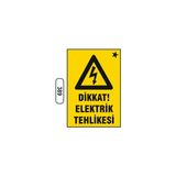 Gündoğdu Dikkat Elektrik Tehlikesi Uyarı Ikaz Levhası