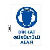 Gündoğdu - Dikkat Gürültülü Alan Uyarı Ikaz Levhası 25X35 cm