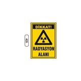 Gündoğdu Dikkat Radyasyon Alanı Uyarı Ikaz Levhası