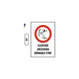 Gündoğdu Elektrik Arızasına Müdahale Etme Uyarı Ikaz Levhası - 1 Adet - 25X35CM