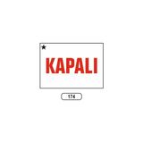 Gündoğdu Kapalı Uyarı Ikaz Levhası 175 x 25 cm