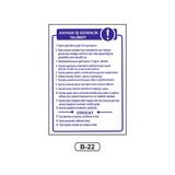 Gündoğdu Kaynak Iş Güvenlik Talimatı Uyarı Ikaz Levhası 35 x 50 cm