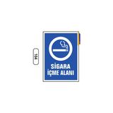 Gündoğdu Sigara Içme Alanı Uyarı Ikaz Levhası 25X35 cm