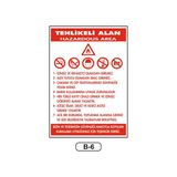 Gündoğdu Tehlikeli Alan Uyarı Ikaz Levhası 35 x 50 cm
