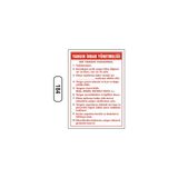 Gündoğdu Yangın Hbar Yönetmeliği Uyarı Ikaz Levhası 25 x 35 cm