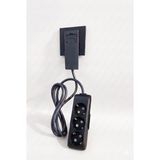 Gündüz Elektromarket Ultra Ince Fişli Uzatma Kablosu 3’lü (1,5m)Dar Alanlar Için Şık ve Pratik Çözüm! - Siyah - 1,5 Metre