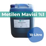 Gündüz Kimya Metilen Mavisi Solüsyonu %1 | Methylene Blue Solution | Yüksek Saflık | 10 Litre Ekonomik Ambalaj