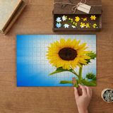 Güne Bakan Çiçeği - Bitki Tasarımı 240 Parça Ahşap Puzzle Ahşap Kutuda MP01222