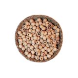 Gunerkan 150 Adet Yuvarlak Ham Naturel Ahşap Boncuk 10Mm Takı Tasarım Makrome Bileklik Kolye Hobi Amaçlı