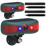 Güneş Açık Hareket Sensörü Alarm, 130db Çift Hoparlör Loud Noise Maker, 13 Sesler Çift Modlu Güneş Alarm Strobe Işık Ev ve Çiftlik için