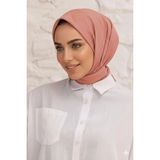 Güneş Bambu Kraş Eşarp (Tesettür Giyim, Hafif, Rahat, Şık, Yüksek Kalite, Hijab, Scarf, Shawl) - Pembe