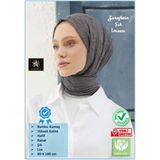 Güneş Bambu Kraş Şal (Tesettür Giyim, Yüksek Kalite, Hafif, Rahat, Şık, Premium, Lux, Shawl, Scarf) - Füme