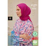 Güneş Bambu Kraş Şal (Tesettür Giyim, Yüksek Kalite, Hafif, Rahat, Şık, Premium, Lux, Shawl, Scarf) - Fuşya
