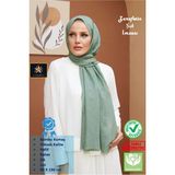 Güneş Bambu Kraş Şal (Tesettür Giyim, Yüksek Kalite, Hafif, Rahat, Şık, Premium, Lux, Shawl, Scarf) - Mint Yeşili
