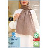 Güneş Bambu Kraş Şal (Tesettür Giyim, Yüksek Kalite, Hafif, Rahat, Şık, Premium, Lux, Shawl, Scarf) - Vizon