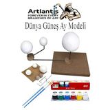 Gunes Dunya Ay Modeli 1 Paket 6 Renk Guaj Boya Firca Gezegen Maketi Deney Seti Gunes Sistemi Modeli Okul Ders Deney Seti Kendin Yap