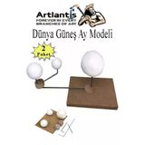 Gunes Dunya Ay Modeli 2 Paket Gezegen Maketi Deney Seti Gunes Sistemi Modeli Okul Ders Deney Seti Kendin Yap