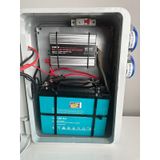 Güneş Enerji Paketi Taşınabilir 600w İnvertör 120w Panel 80ah Akü