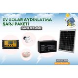 Güneş Enerji Paneli 3 Adet 10W Lamba ve Telefon Şarj Cihazı