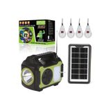Güneş Enerji Panelli Aydınlatma Sistemi Powerbank Kamp Doğa Balık Karavan Fener Bluetooth Hoparlör JUNGLEE-GD-8072