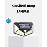 Güneş Enerjili 100 Led Dış Mekan Lamba – Hareket Sensörlü, 2200Mah Bataryalı Solar Aydınlatma Mir87363235