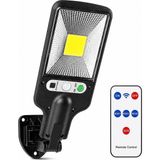 Güneş Enerjili 30 Cob LED Dış Mekan Duvar Lambası | 120° Pır Hareket Sensörü, IP65 Su Geçir - Çok Renkli