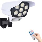 Güneş Enerjili 77 LED Hareket Sensörlü Uzaktan Kumandalı Dekoratif Kamera Güvenlik Lambası