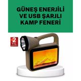 Güneş Enerjili Alev Efektli Lamba – Cob Teknolojili, Dış Mekan Aydınlatma Mir01459634