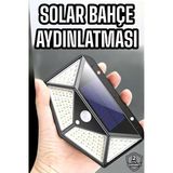 Güneş Enerjili Bahçe Aydınlatma Lambası Solar 100 Led Lamba Mir62911039