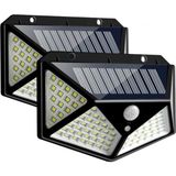 Güneş Enerjili Bahçe Lambası 100 Led Bahçe Aplik Solar Bahçe Lambası 1410