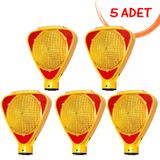 Güneş Enerjili Çakar Lamba Solar Flaşör Uyarıcı Trafik Flaşörü (Sarı) Evelux 11811 Fl S (5 Adet)