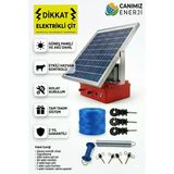 Güneş Enerjili Elektrikli Çit Seti 2 Dönüm Kapasiteli Full Paket-Domuz,Ayı,Kurt Kovucu Çit Makinesi
