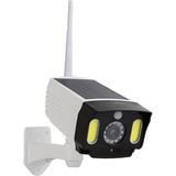 Güneş Enerjili Gerçekçi Maket Kamera, 20W Led'li, Caydırıcı Sahte Güvenlik Kamerası - Çok Renkli