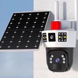Güneş Enerjili Güvenlik Kamerası, Kablosuz 4g Güneş Güvenlik Kamerası, Çift Lens 2k Renkli