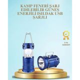Güneş Enerjili Kızaklı Şarjlı Büyük Boy Kamp Feneri – Usb Çıkışlı, Katlanabilir, Çok Fonksiyonlu P198435s2530