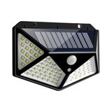 Güneş Enerjili Lamba Led Sokak Dış Ortam Solar Bahçe Aydınlatması Su Geçirmez Sensörlü (100 Led)