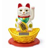 Güneş Enerjili Sallanan Şans Kedisi - Maneki Neko Alk4522
