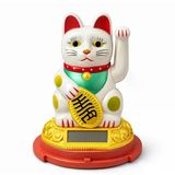 Güneş Enerjili Sallanan Şans Kedisi - Maneki Neko Liv320