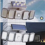 Güneş Enerjili Solar Bahçe Lambası Hareket Sensörlü 5 Taraflı 300 Led Aydınlatma Kumandalı / ES-300