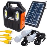 Güneş Enerjili Solar Şarjlı Mp3 Bluetooth Radyolu Çadır Kamp Aydınlatma Fener Seti