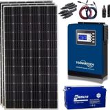 Güneş Enerjisi Bağ Evi Solar Paketi 1KVA İnverter 250W Güneş Paneli 150AH Jel Akü