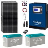 Güneş Enerjisi Bağ Evi Solar Paketi 3KVA İnverter 350W Güneş Paneli 150AH Jel Akü