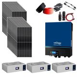 Güneş Enerjisi Solar Paketi 11Kva İnverter 550 Watt Güneş Paneli 48V 100 Amper Lityum Akü