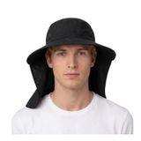 Güneş Korumalı Maskeli Enseli Güneş Şapkası Kadın Erkek Açılır Kapanır Outdoor Yazlık Siperli Avcı Şapkası, Nefes Alabilir Tarla Bahçe Arıcılık İnşaat Kamp Balıkçı Şapkası (1, SİYAH)