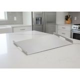 Güneş Krom Dekorasyon Gkd Üst Kalite Paslanmaz Çelik Bükümlü Çok Amaçlı Sunum Tepsisi 25X40CM - Inox