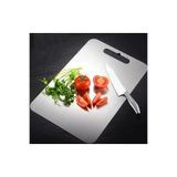 Güneş Krom Dekorasyon GKD Üst Kalite Paslanmaz Çelik Metal Kesme Tahtası 24x34 cm ,Yapışkan Silikon Ayaklı