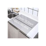 Güneş Krom Dekorasyon GKD Üst Kalite Paslanmaz Çelik Mutfak Tezgah Koruyucu 50x60cm + 60 cm Alüminyum Oklava Set