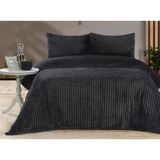 Güneş LB Çift Kişilik Battaniye Yatak Örtü Seti Antrasit - 220 x 240 cm