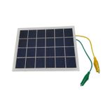 Güneş Paneli 6V 2.5W 400Ma 120Mmx155Mm Krokodil Kablo Montajlı