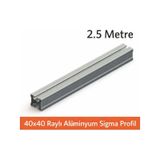 Güneş Paneli Montaj Profili Alüminyum 2,5 Metre Sigma Raylı